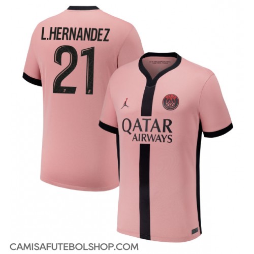 Camisa de time de futebol Paris Saint-Germain Lucas Hernandez #21 Replicas 3º Equipamento 2024-25 Manga Curta